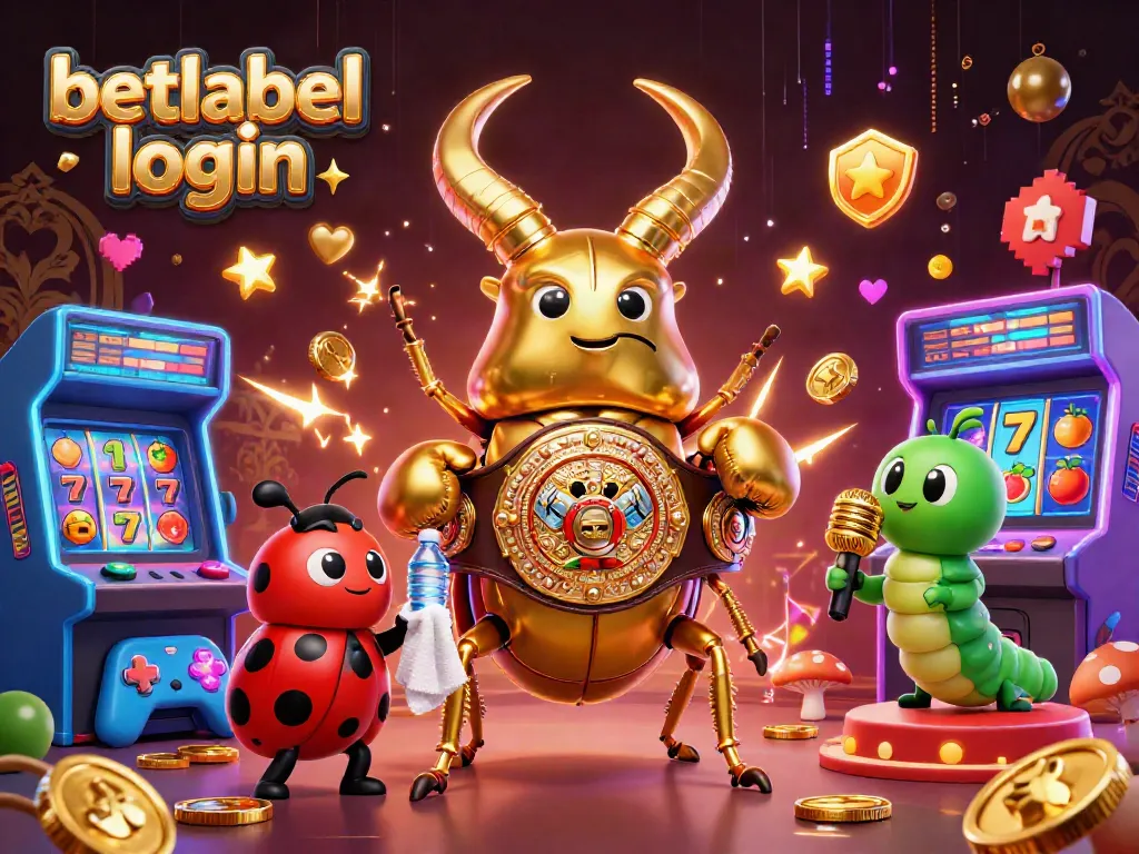 Engage with betlabel login to unlock exclusive features in this vibrant casino illustration.